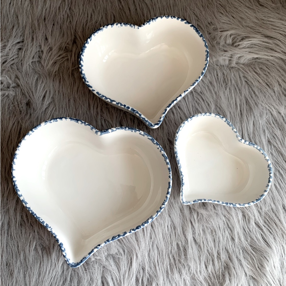 HomeTrends vintage Heart-Shaped Serving Bowls